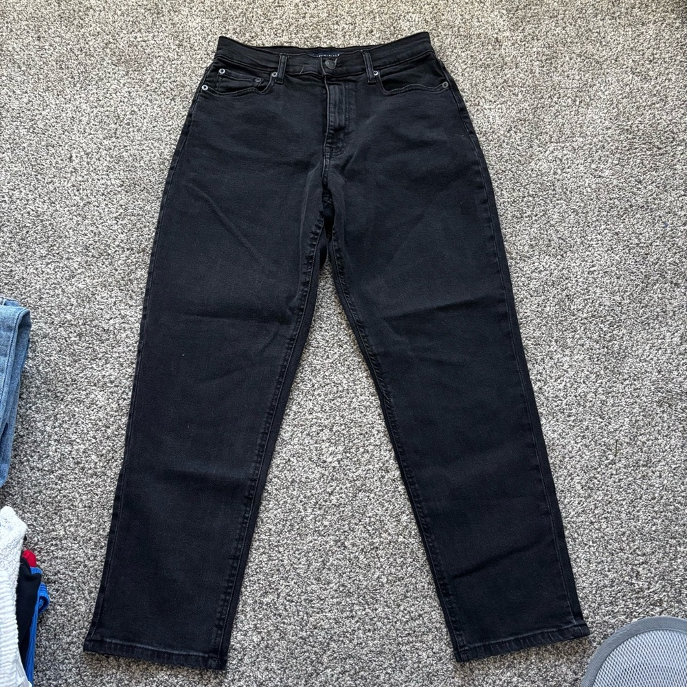 Aeropostale Black Straight Cut Jeans